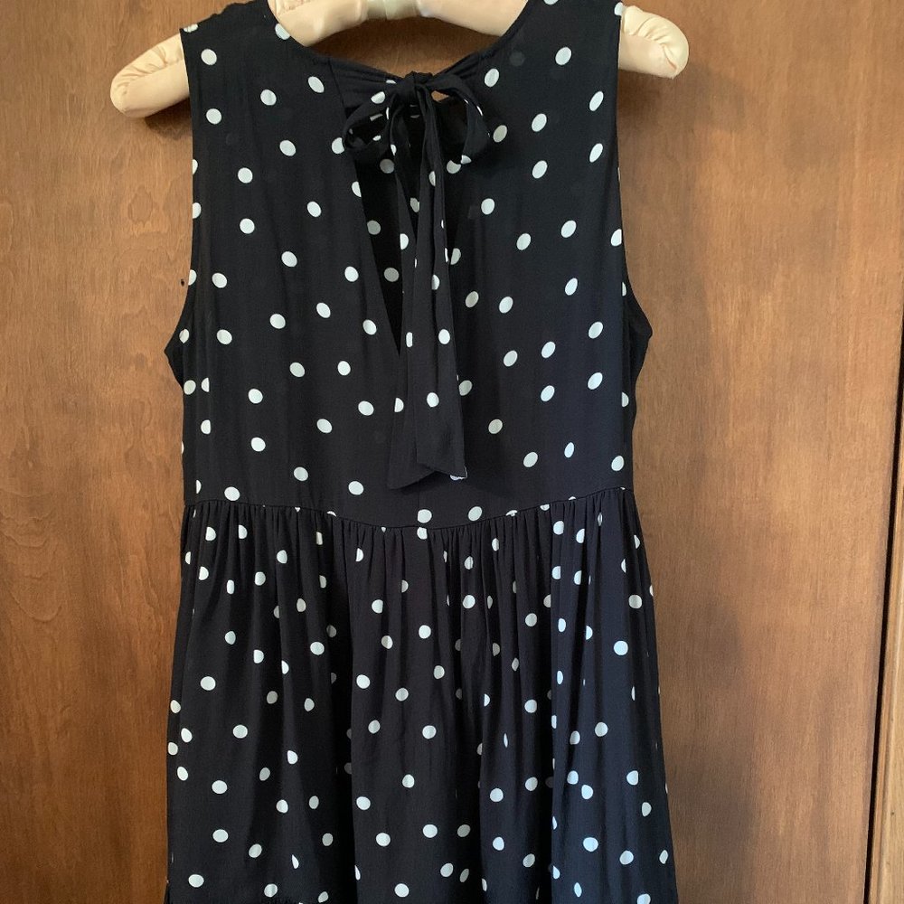 Sezane Tie Back Sleeveless Trapeze Dress